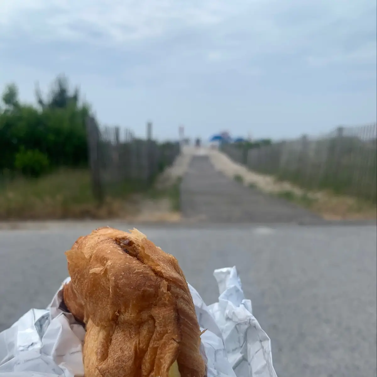 Bacon Egg and Cheese on a Croissant