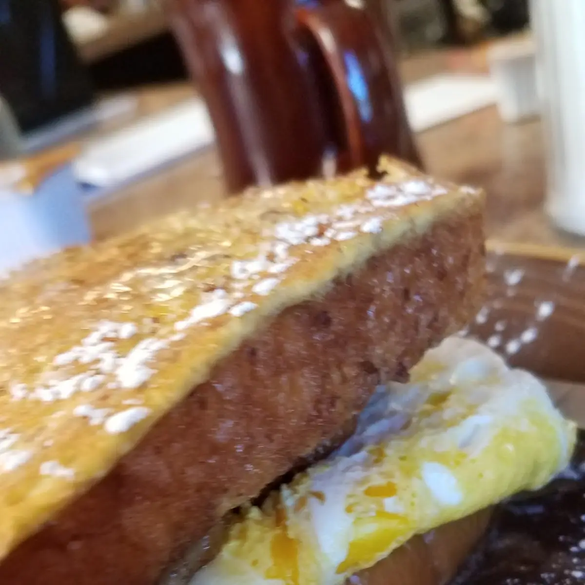 French Toast Egg Sausage Sandwich