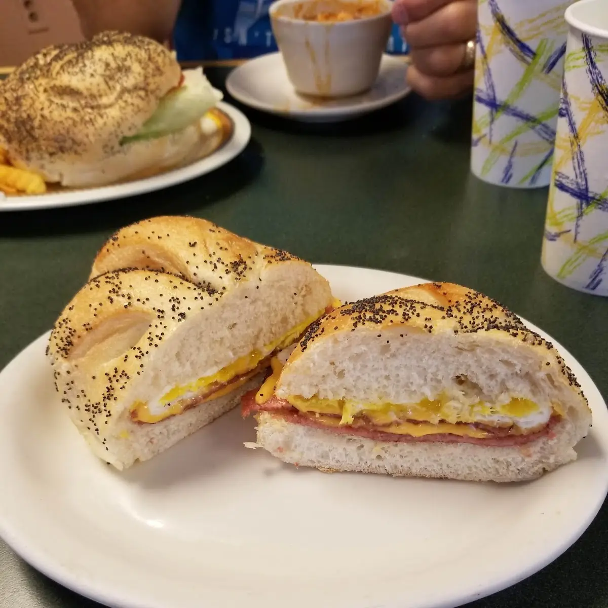 Taylor's Ham Egg and Cheese on a Bagel