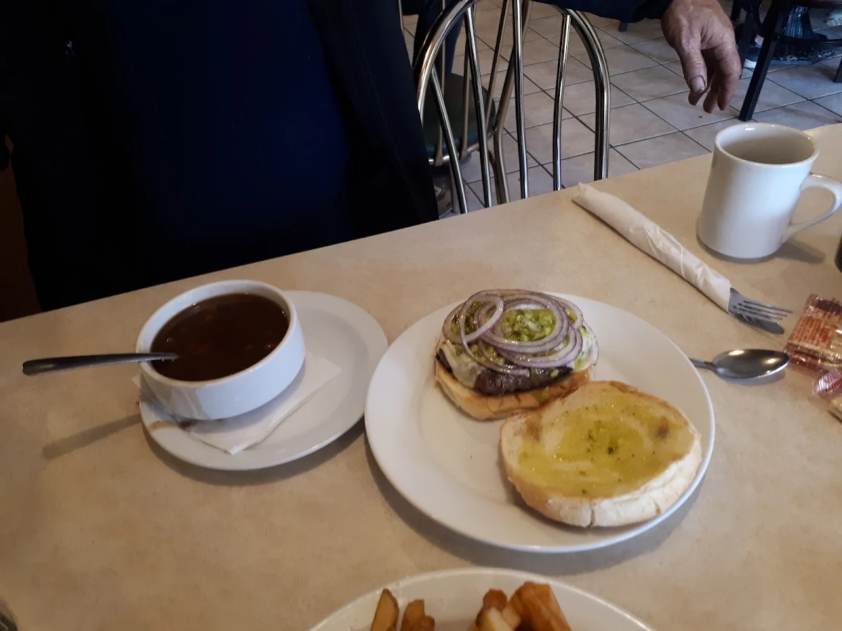 Swiss and Mushroom Swiss Burger, Sunflower Cafe