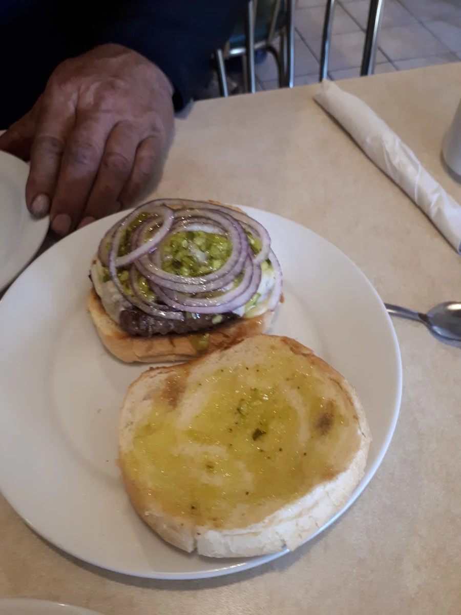Swiss Mushroom Burger, Sunflower Cafe