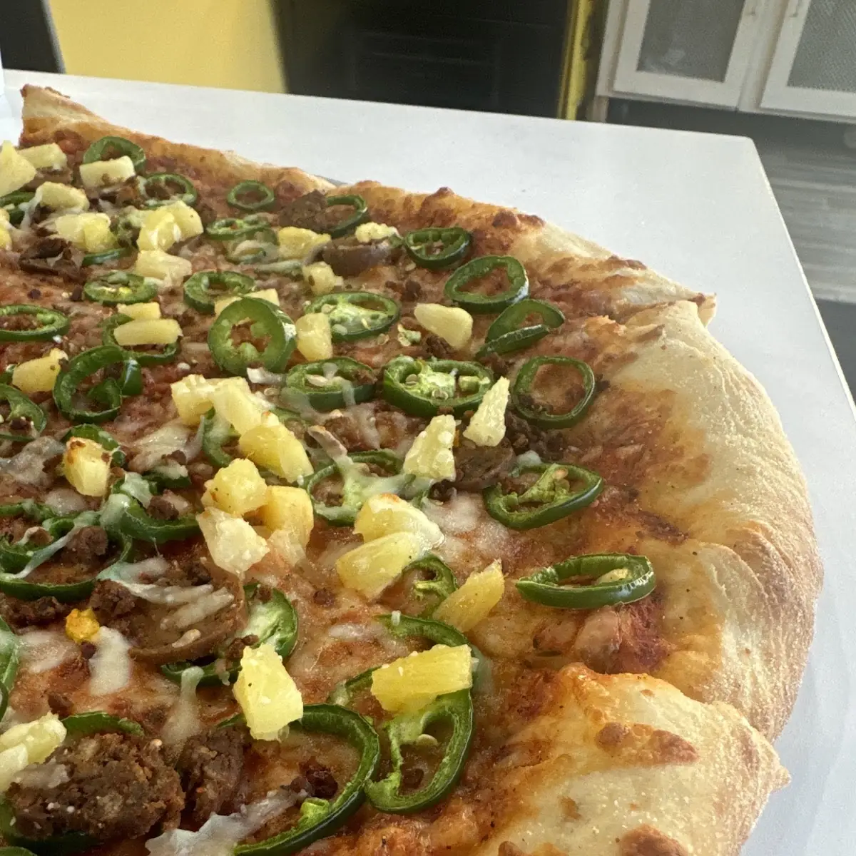 Green Pepper & Onion Pizza