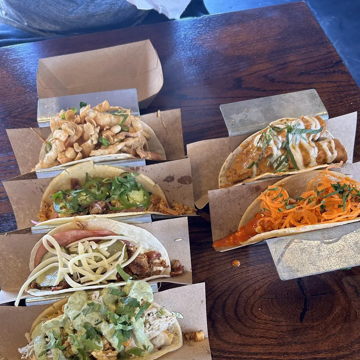 Assorted Tacos with Queso Dip