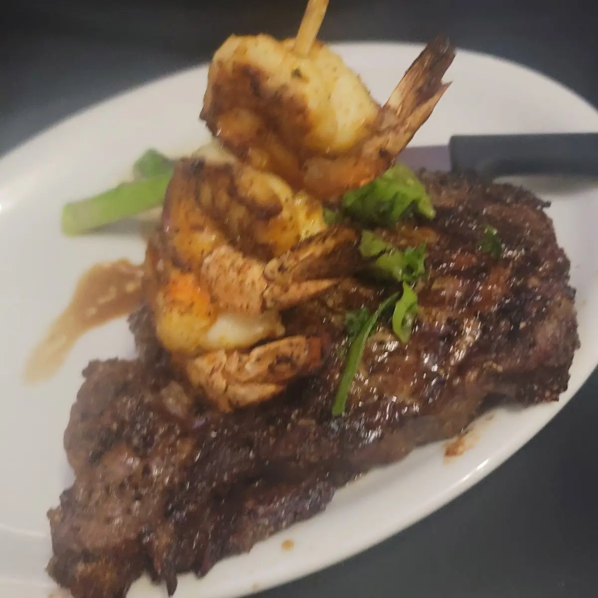 Ribeye and Shrimp