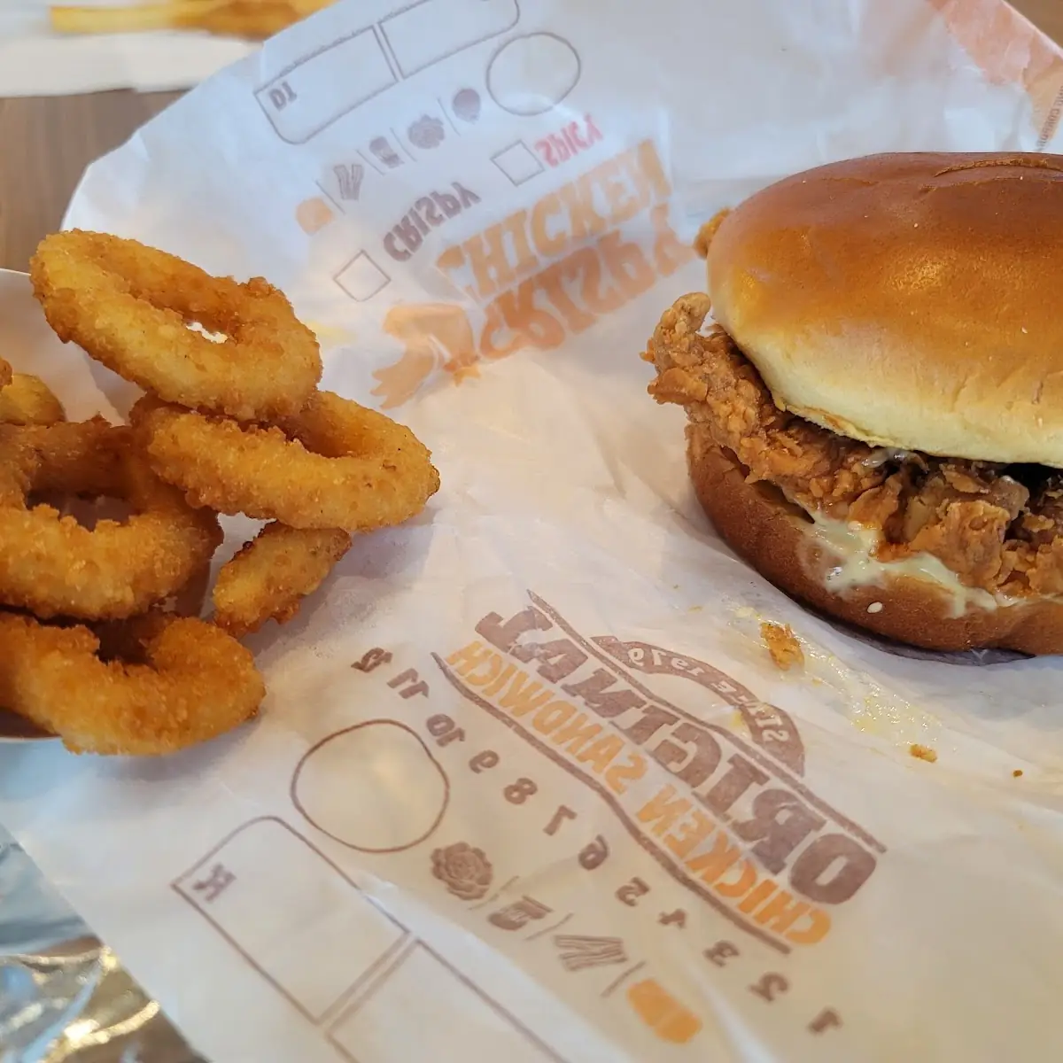 BK Chicken Sandwich Combo