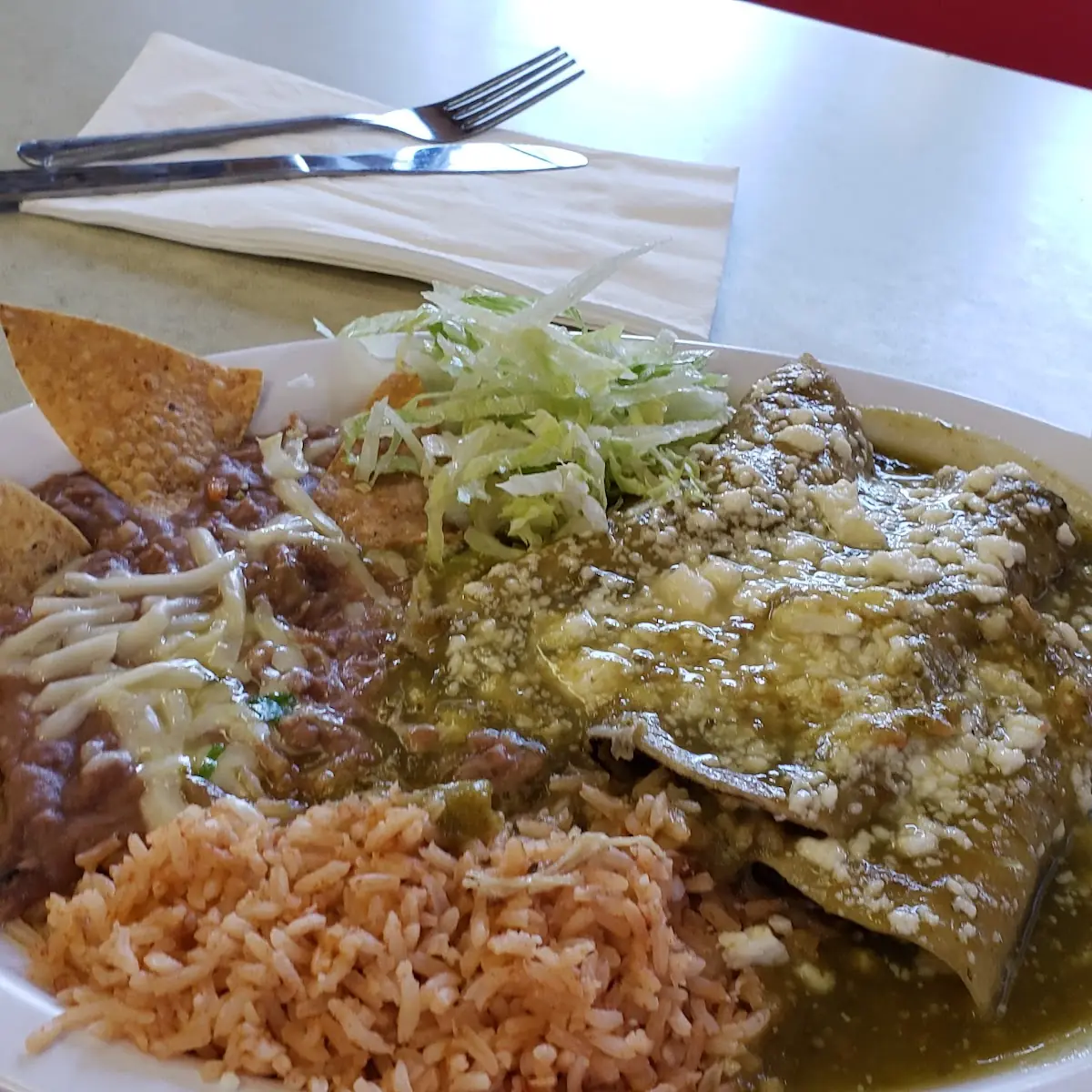 Enchiladas Verdes