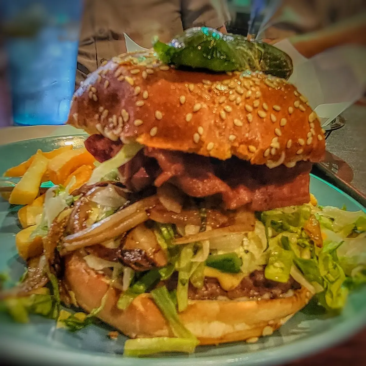 Bacon Cheese Burger with Jalapenos