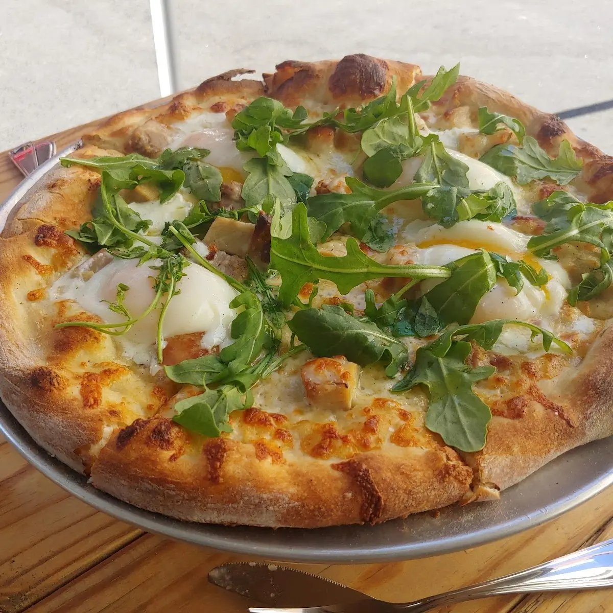 Breakfast Pizza with Pork Belly
