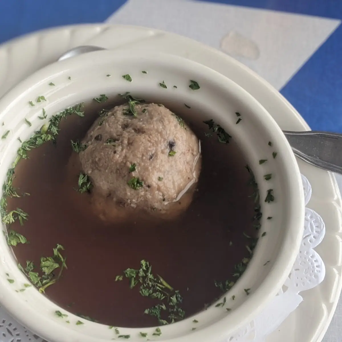 Liver Dumpling Soup