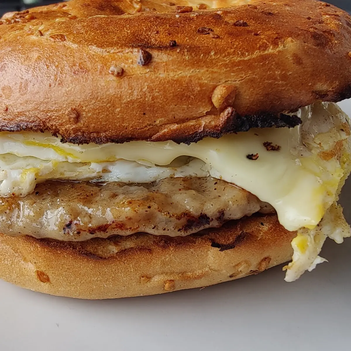 Sausage Egg Cheese Bagel