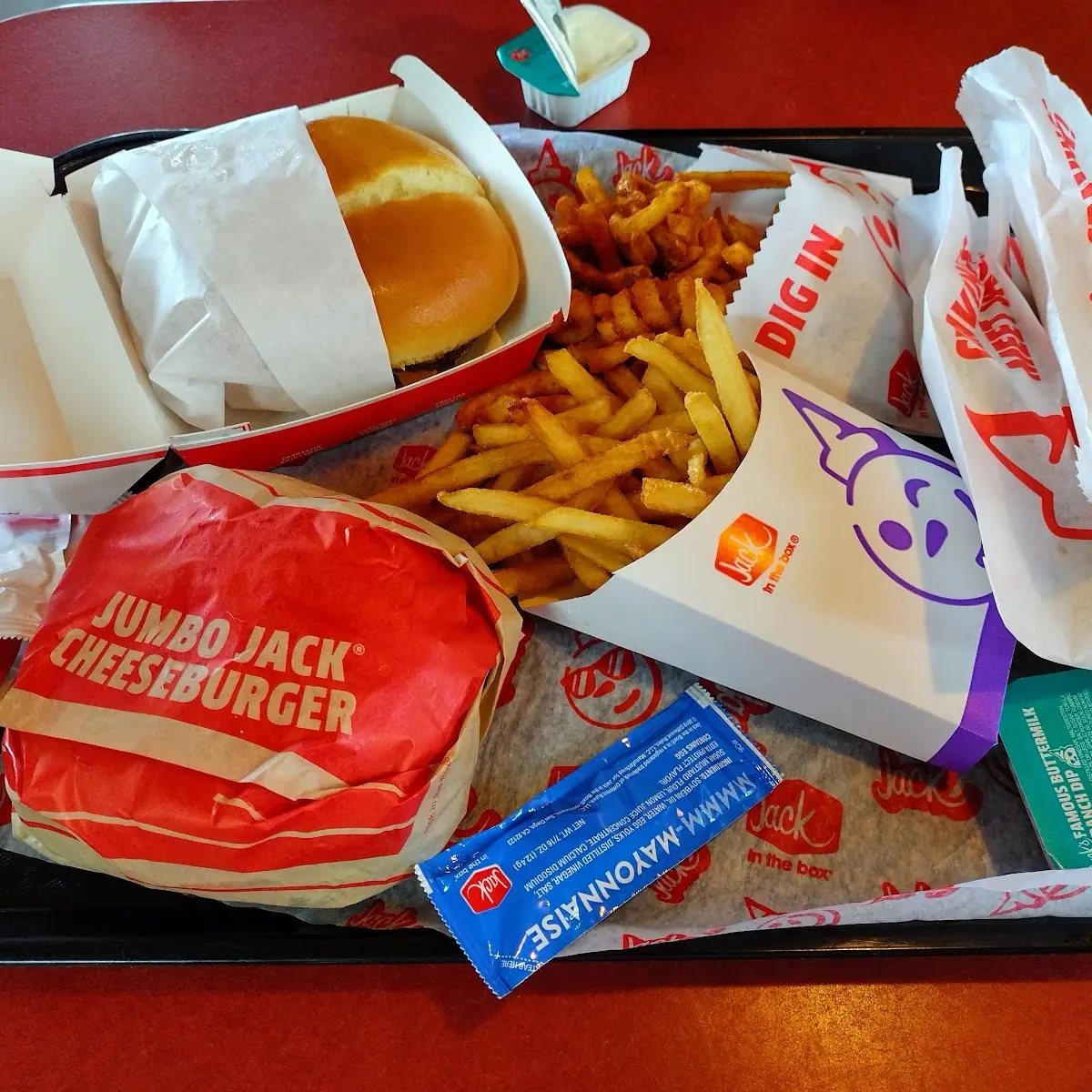 Jumbo Jack Cheeseburger