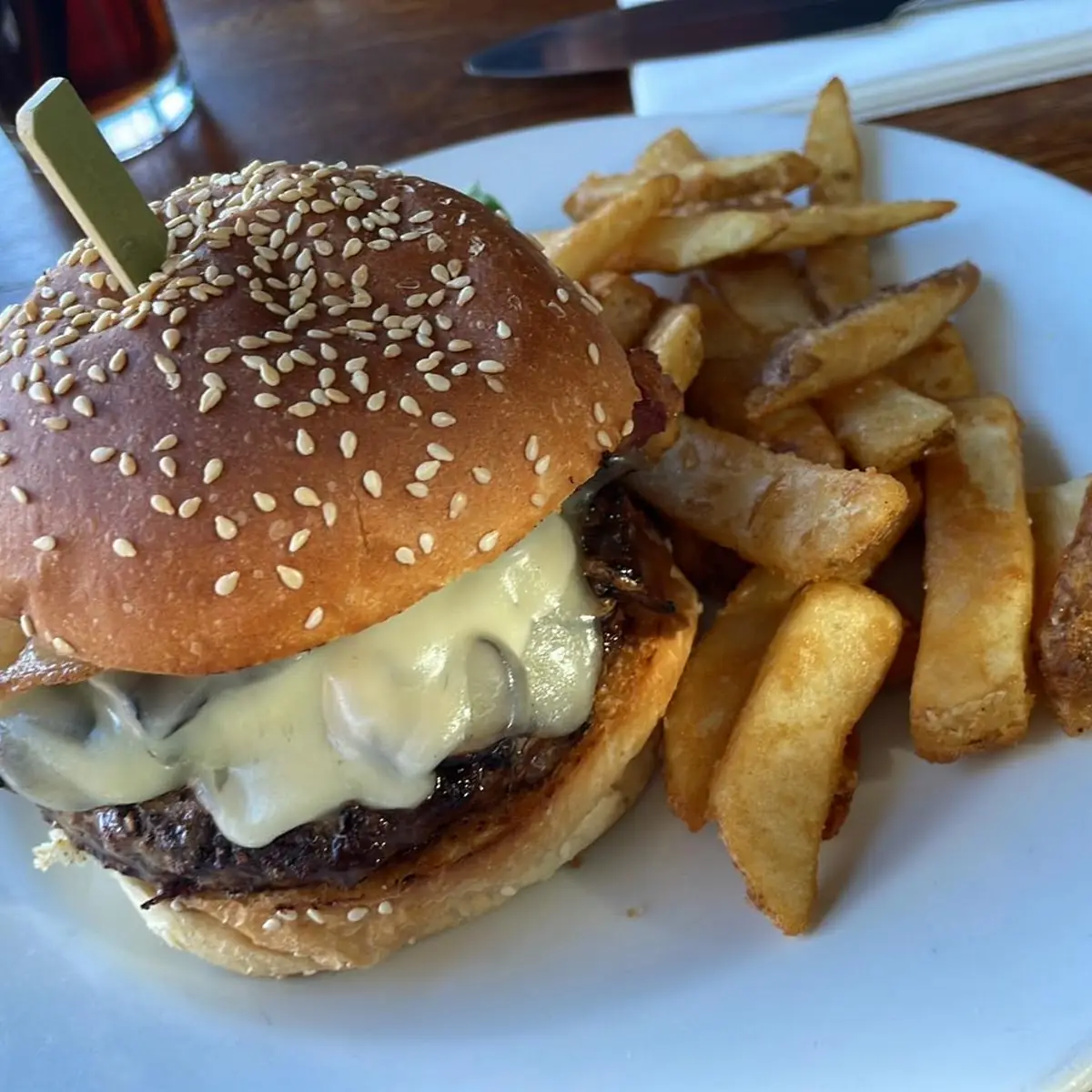 Mushroom Swiss Burger