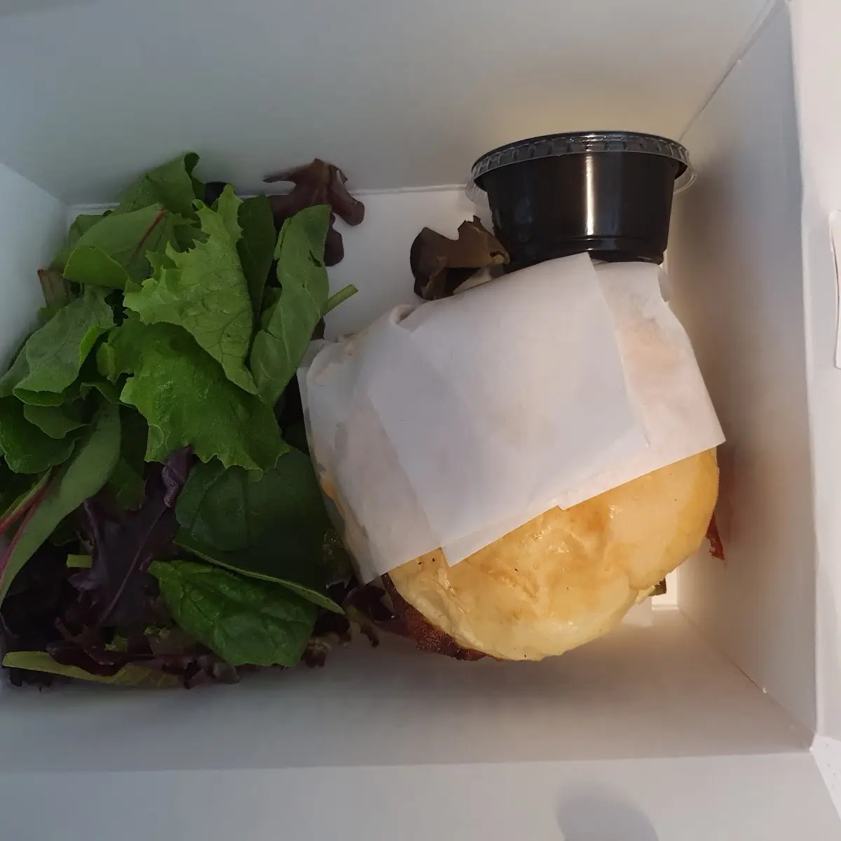 Burger and Salad