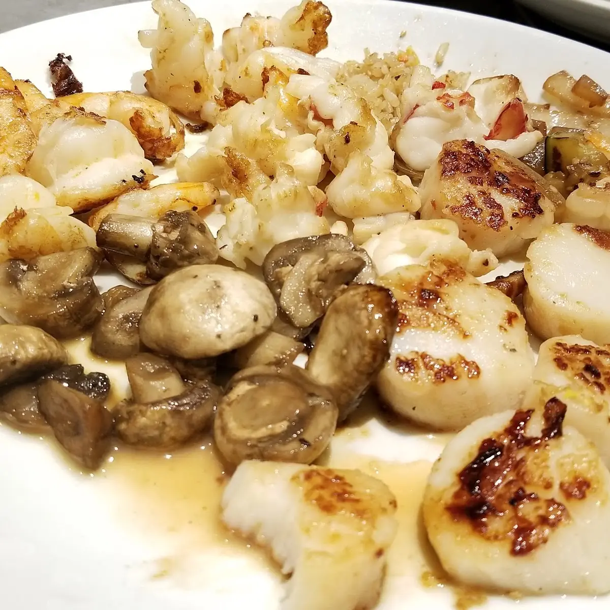Lobster Scallops Shrimp