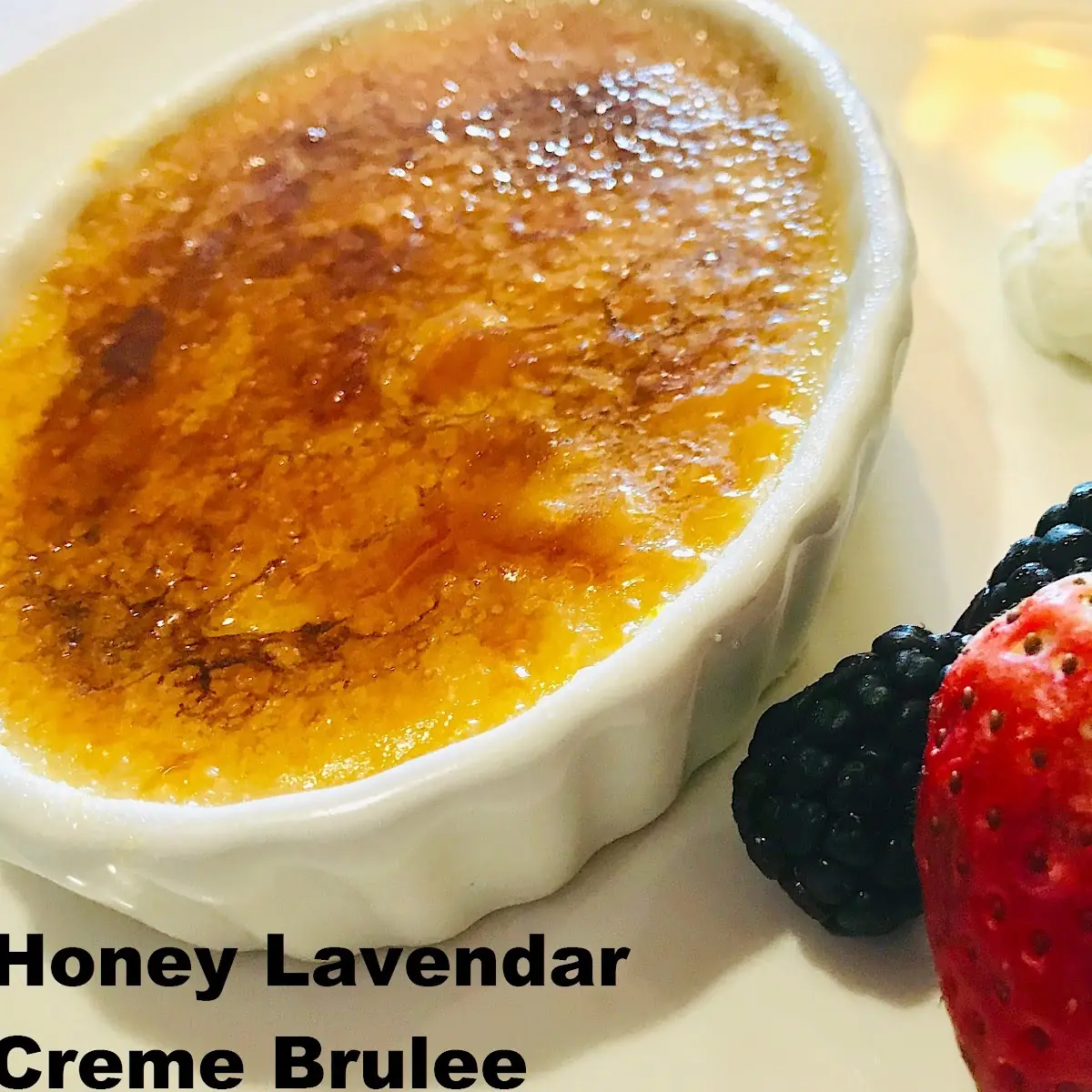 Honey Lavender Crème Brulee