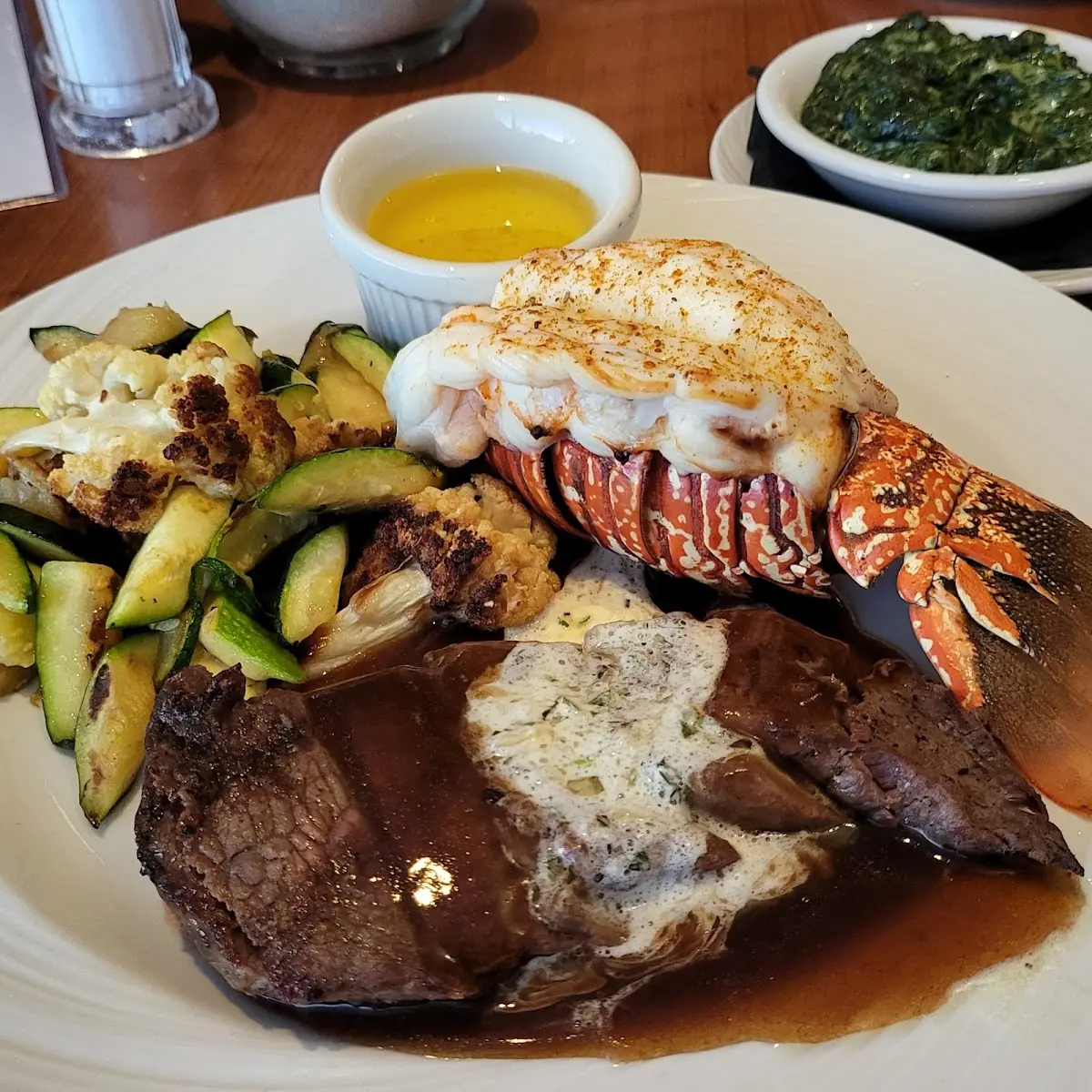 Rib Eye with Lobster Tail