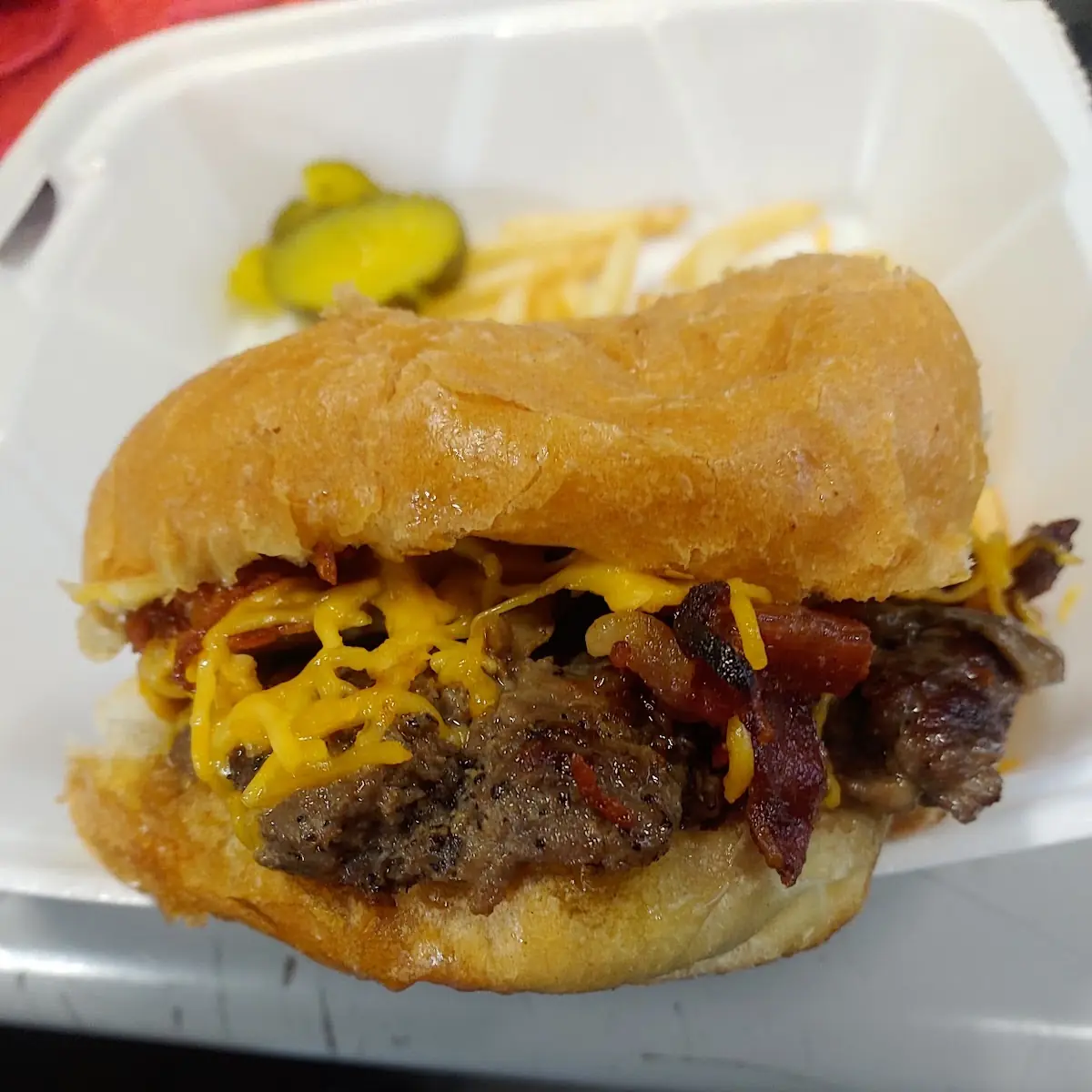 Bacon Strip Cheeseburger