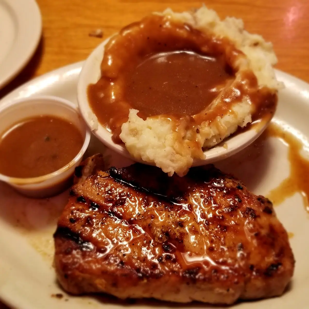 Pork Chop with Mashed Potatoes