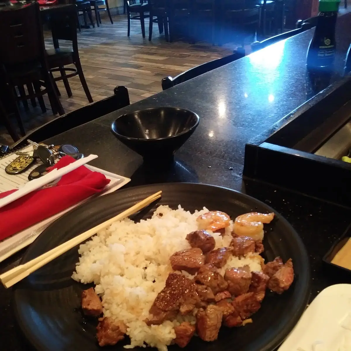 Steak & Shrimp with White Rice