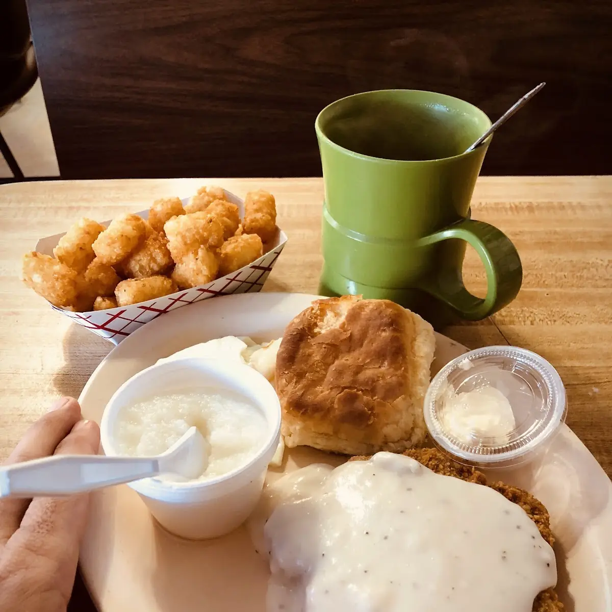 Country Fried Steak Grits