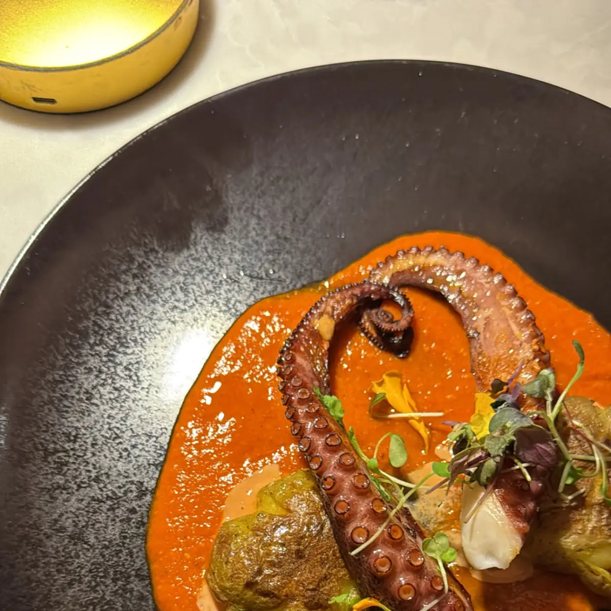 Confit and Grilled Octopus