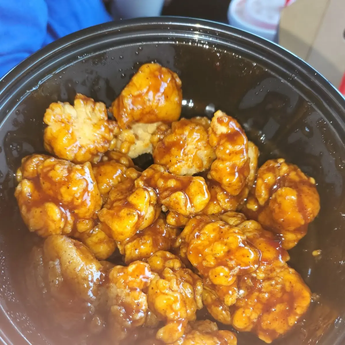 Honey BBQ Sauced Popcorn Chicken