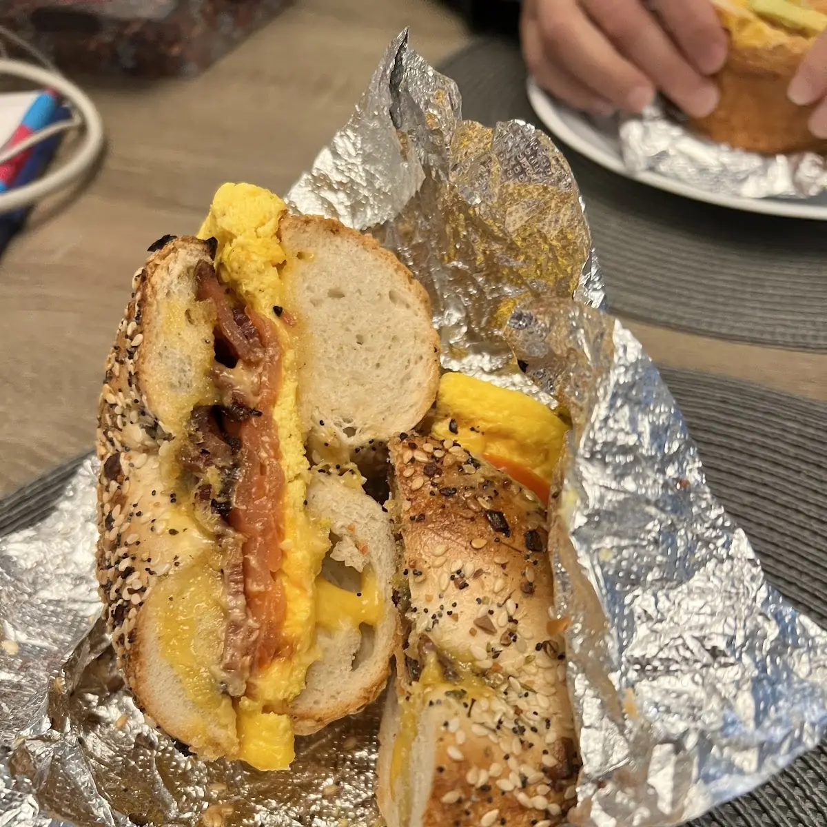 Bacon Egg and Cheese Everything Bagel