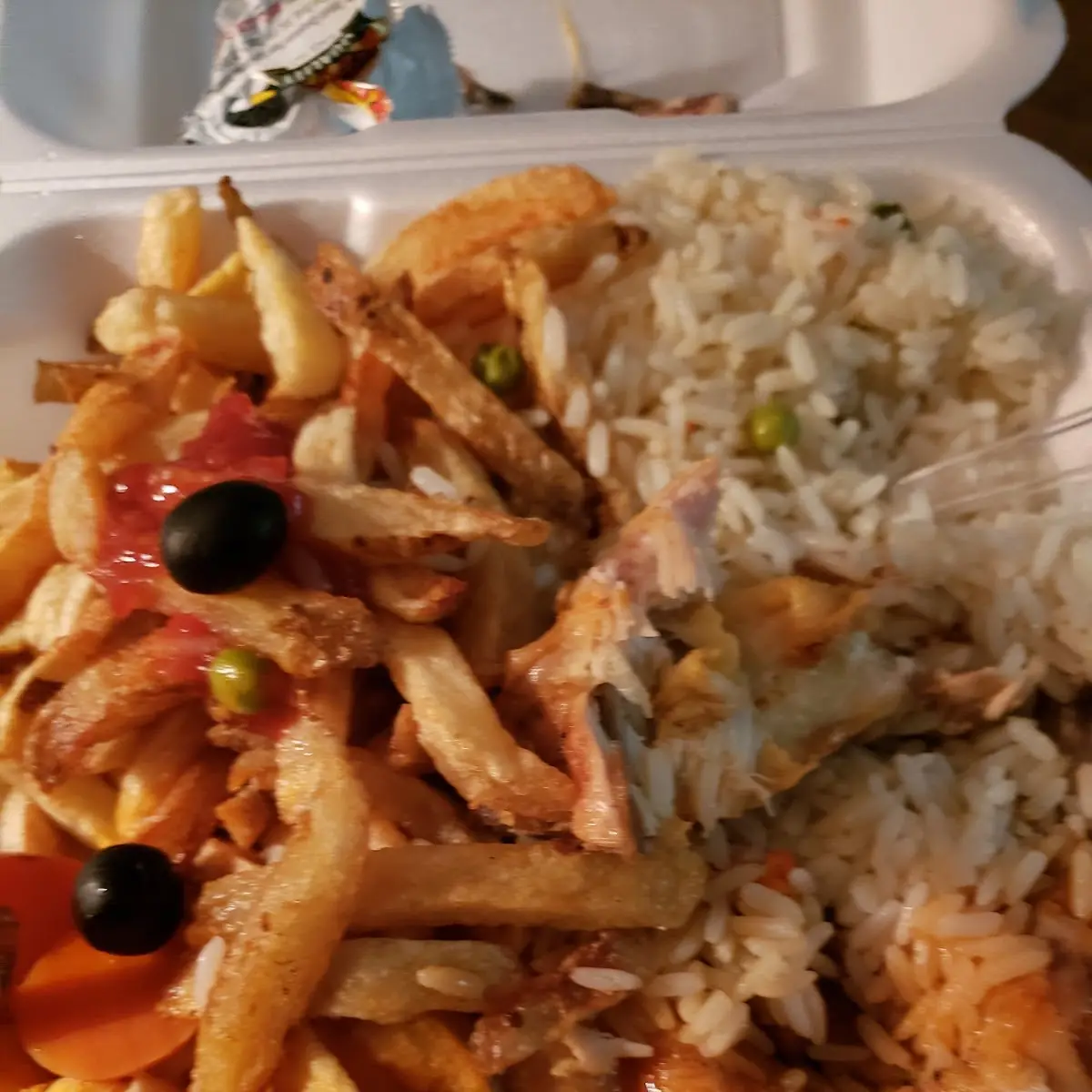 Chicken Rice & Fries