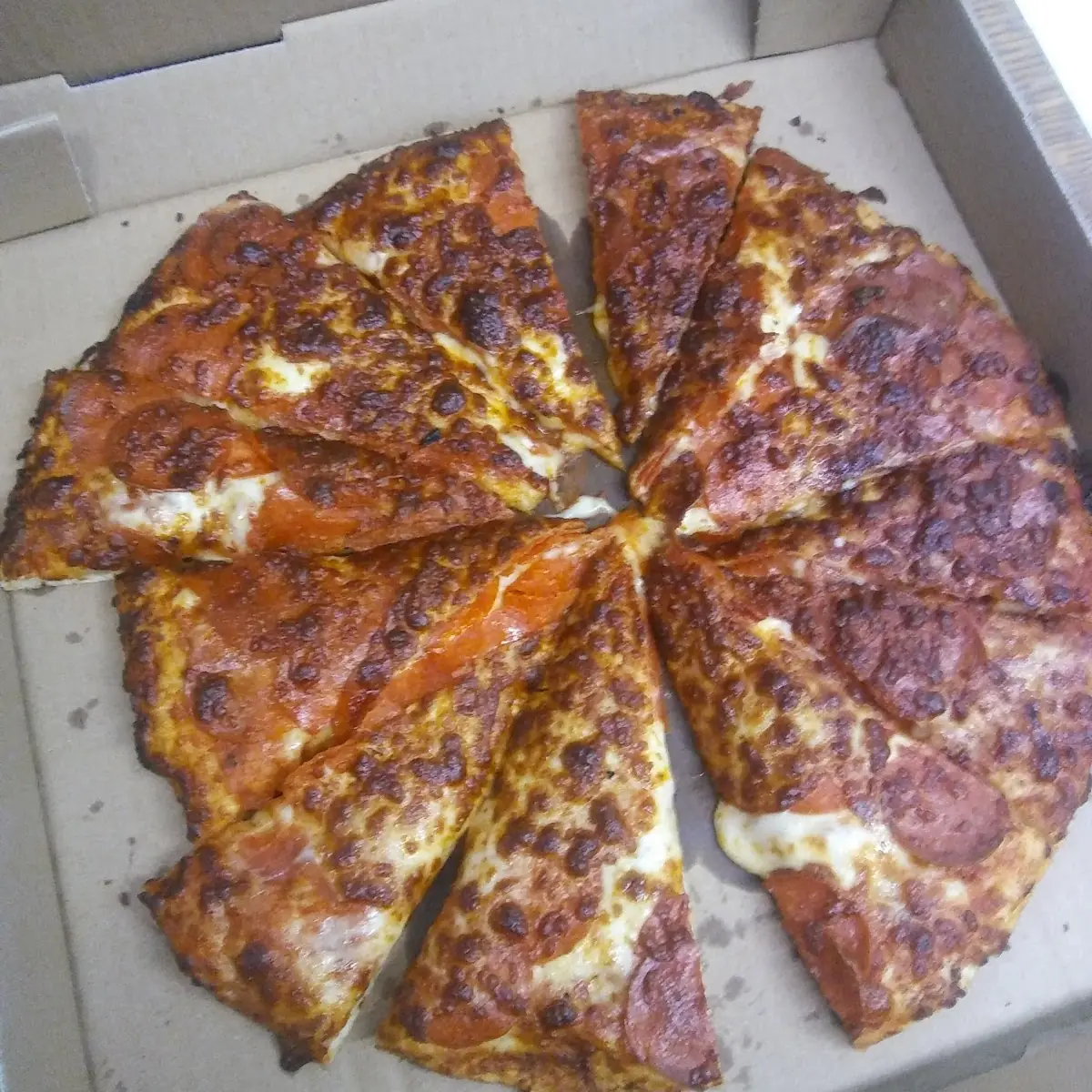 Well Done Pepperoni Pizza Extra Pepperoni