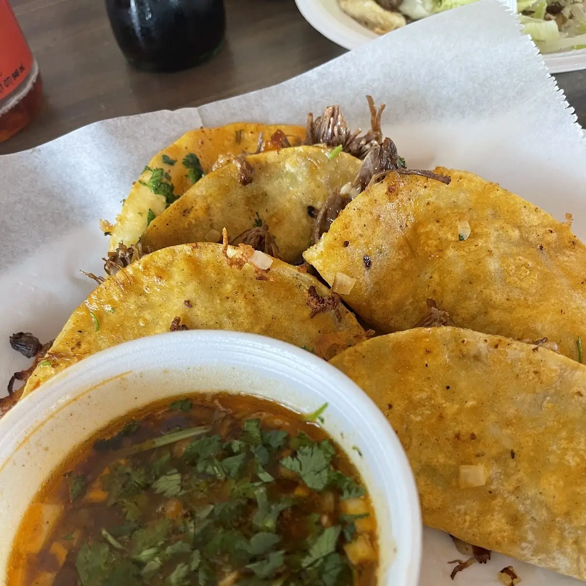 Birria Tacos w Consome