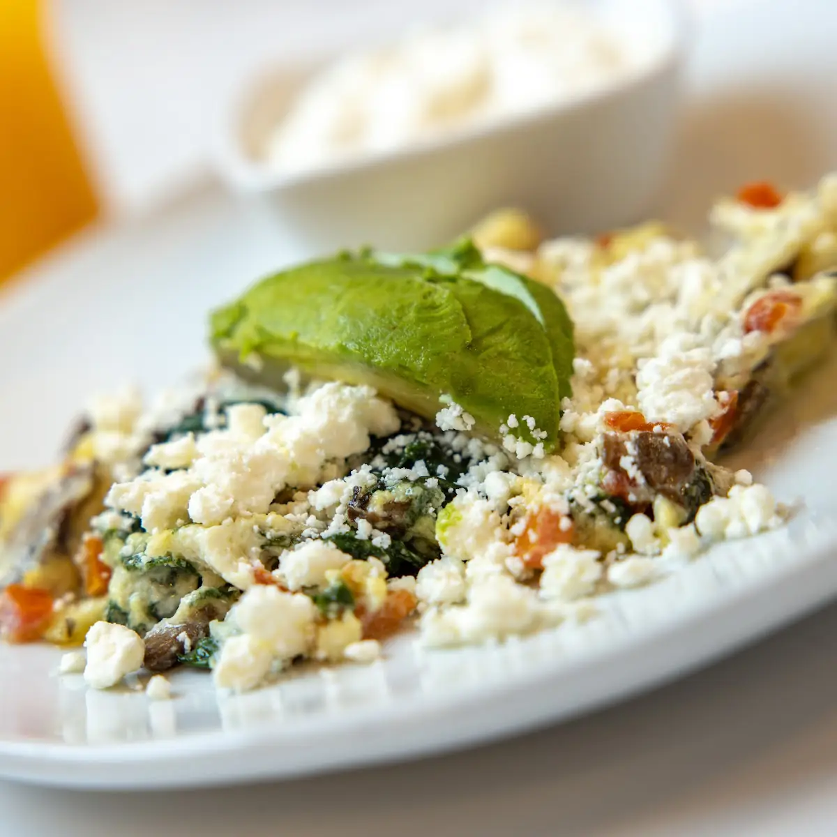 Egg White Veggie Scramble