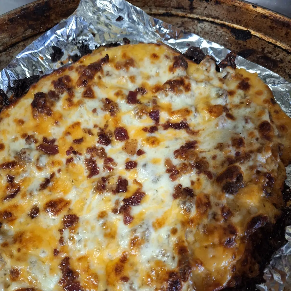 Bacon Cheeseburger Pizza