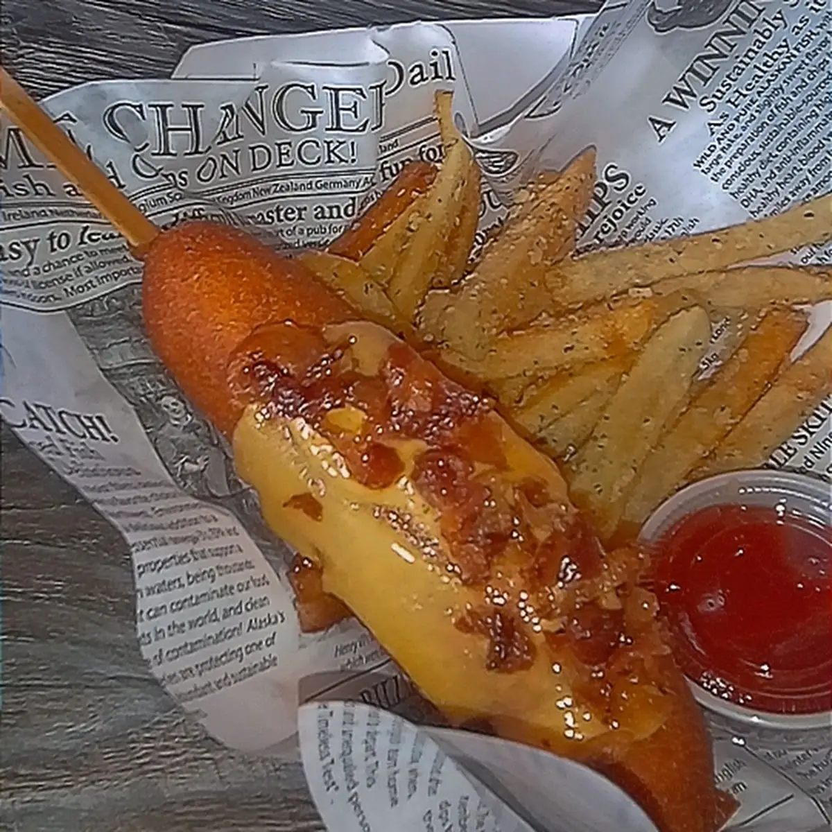 Bacon Cheeseburger Corn Dog