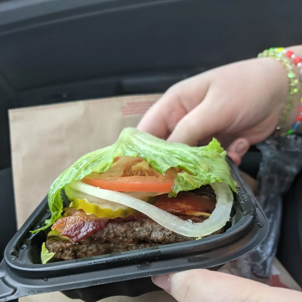 Keto Burger Served