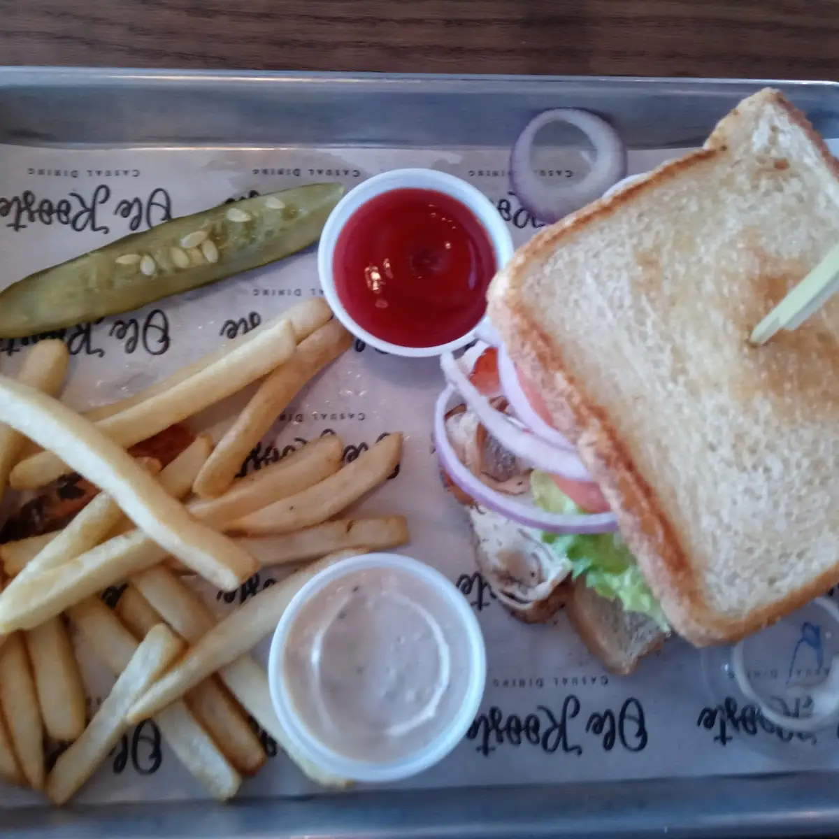 Turkey Bacon Ham Sandwich