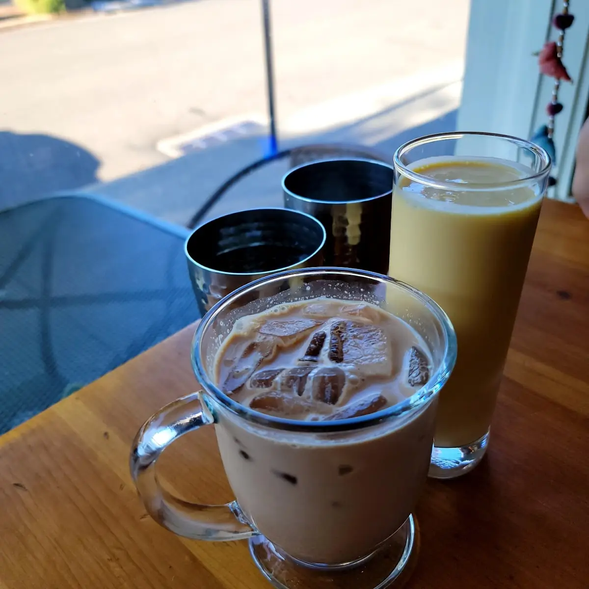 Iced Chai and Mango Lassi