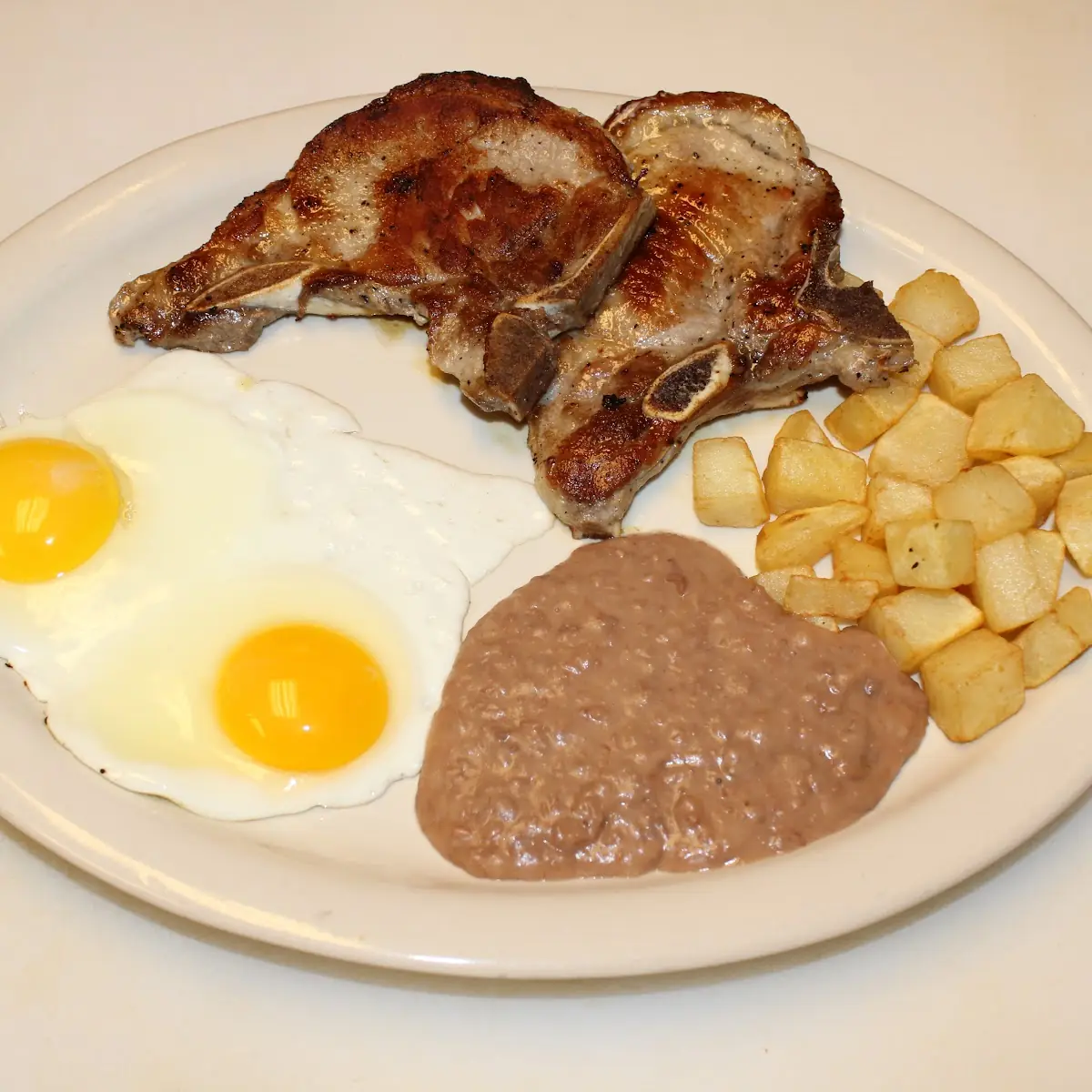 Pork Chops & Eggs