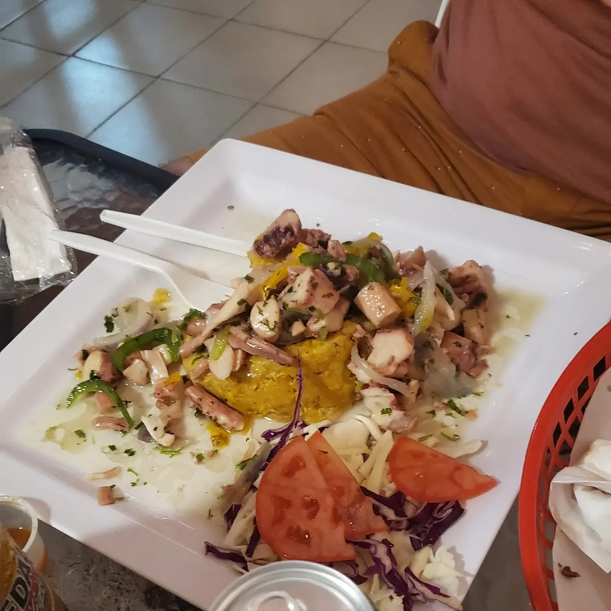 Mofongo Relleno de Pulpo