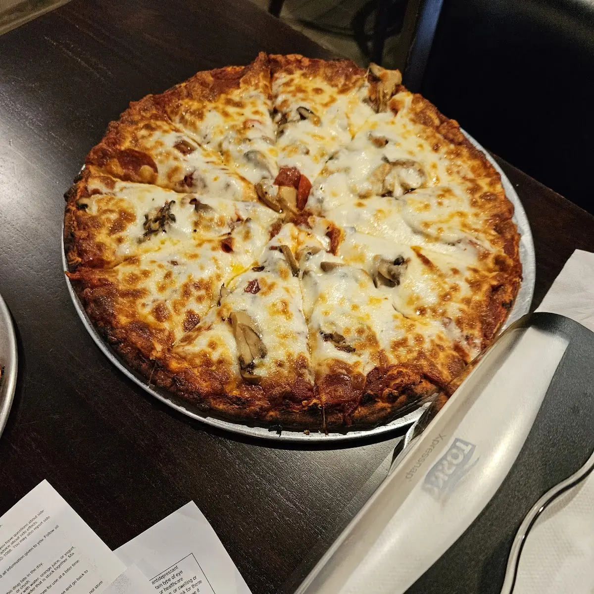 Pepperoni and Mushroom Pizza