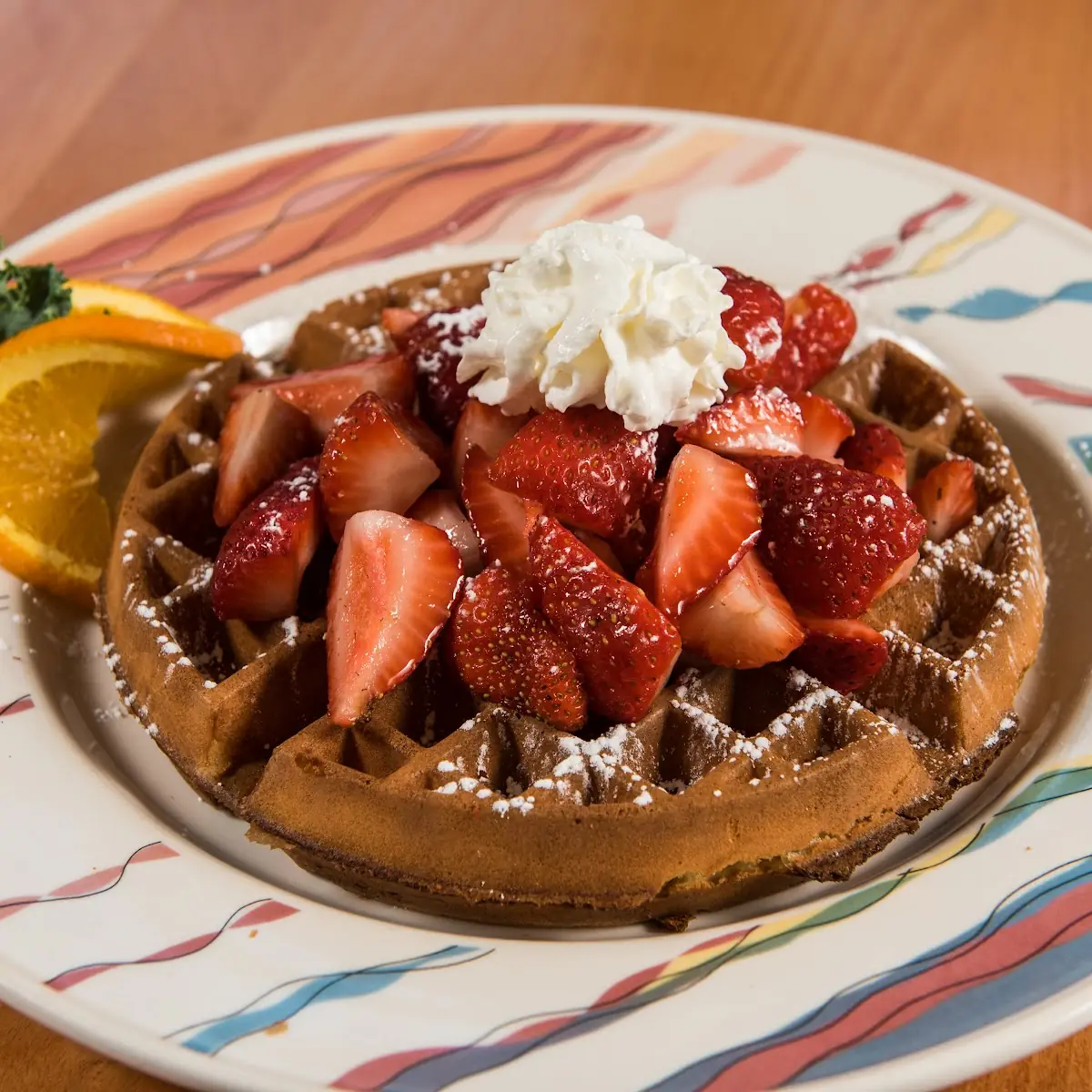 Belgian Waffle with Berries