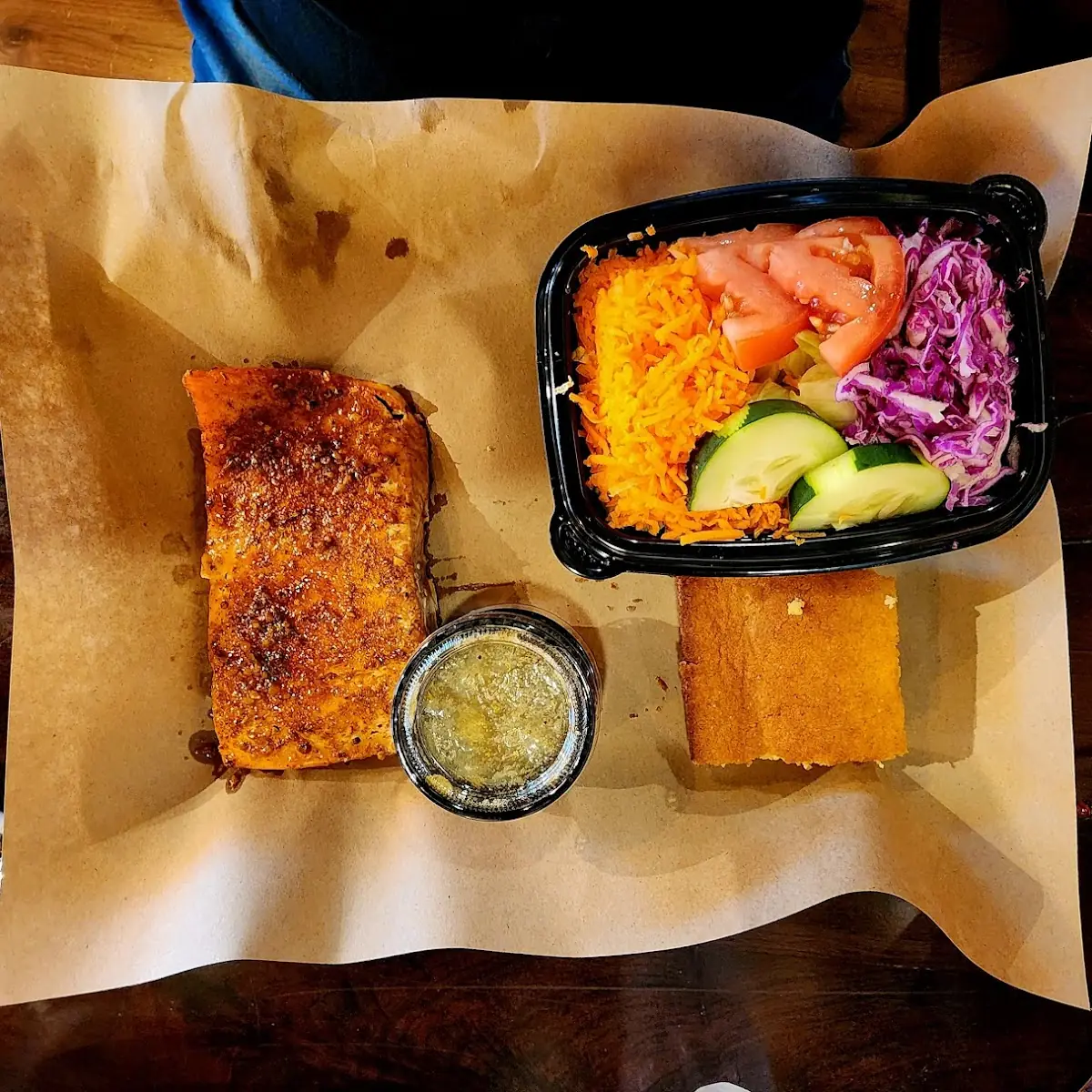 Salmon Side Salad Cornbread