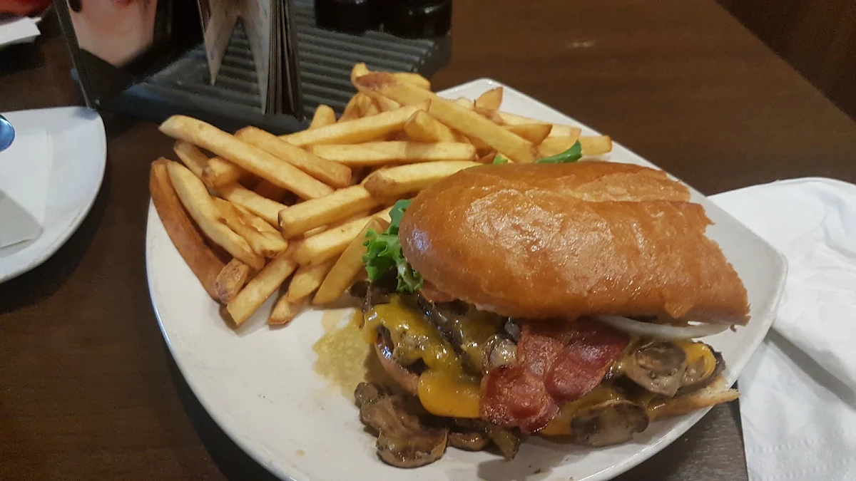 Double Patty Mushroom Bacon Mike Burger