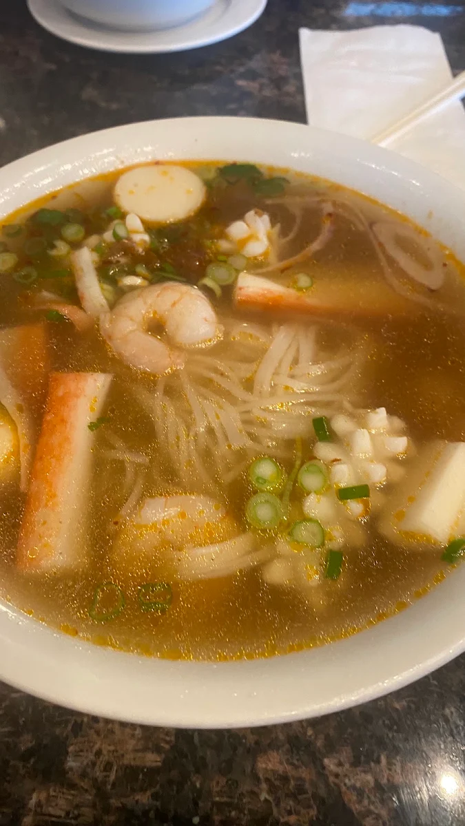Satay Seafood Noodle Soup, Quynh Vietnamese Cuisine