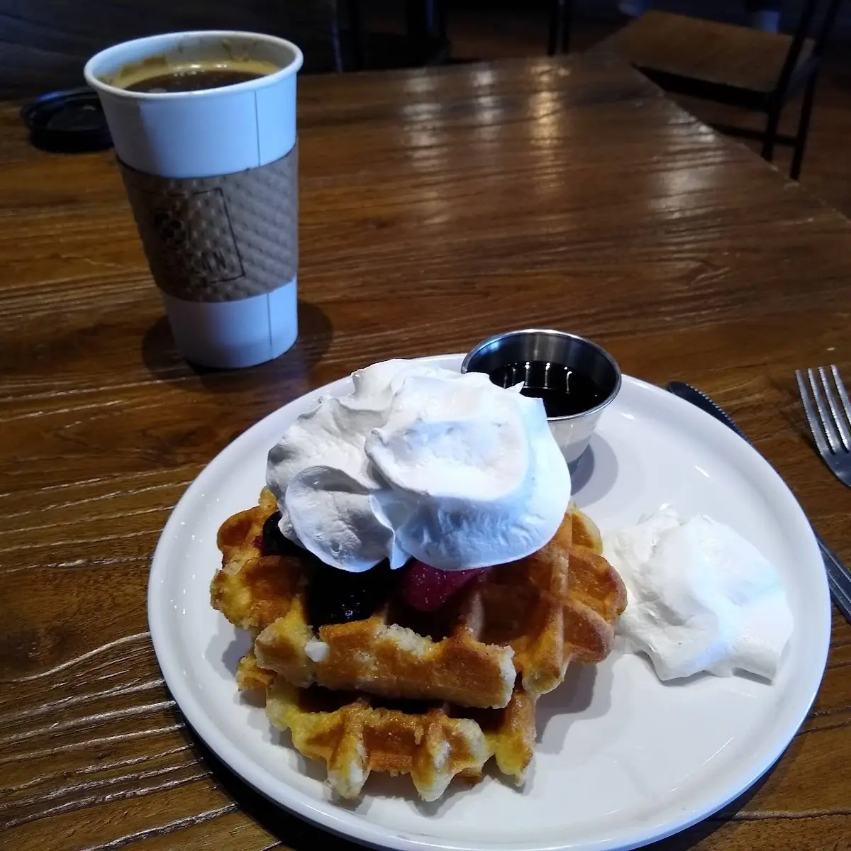 Belgian Waffle Sandwich