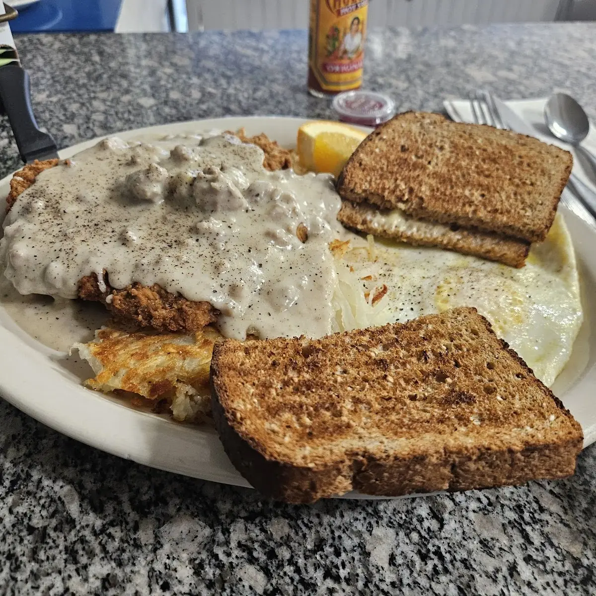 Chicken Fried Steak and Eggs