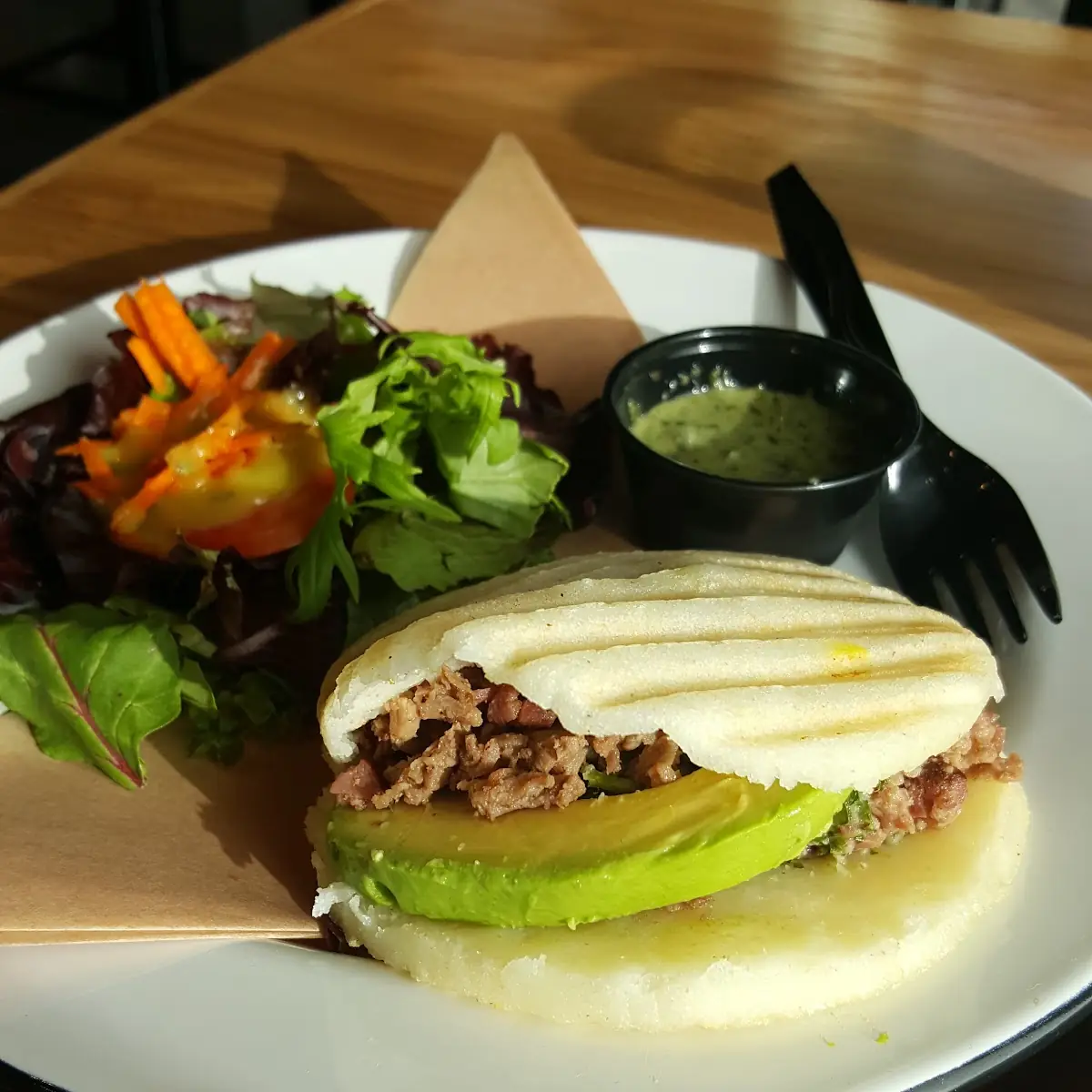 BBQ Pulled Pork Arepa
