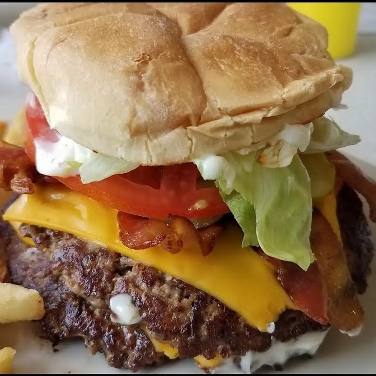 Bacon Double Cheeseburger Basket
