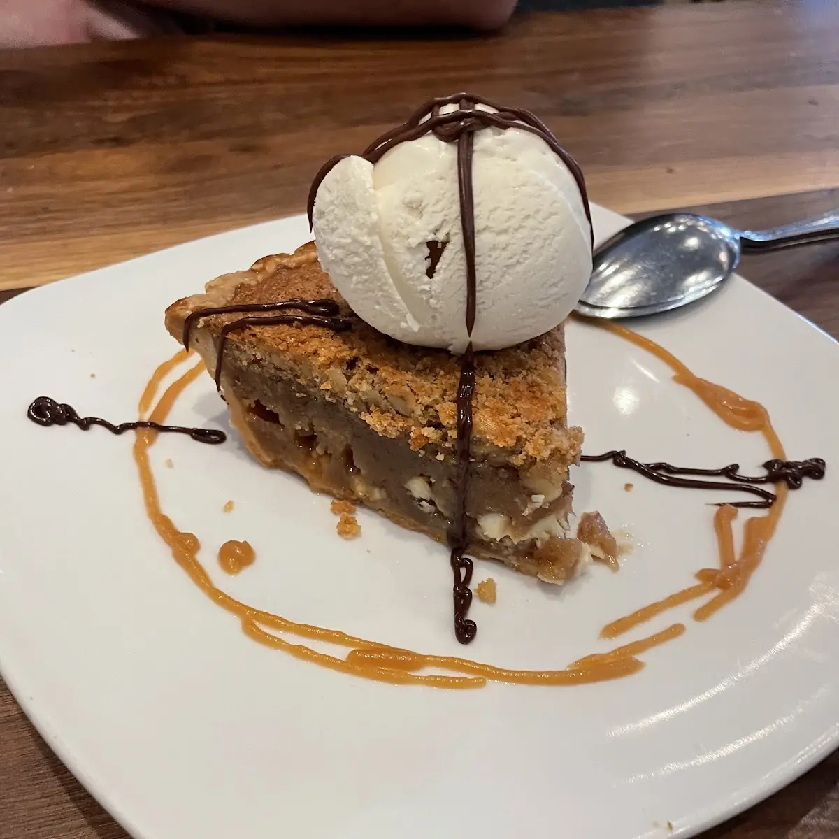 Pie with Vanilla Ice Cream
