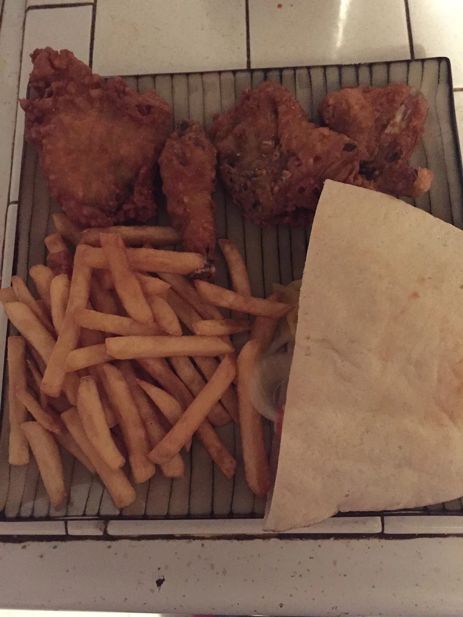 Fries and Pita Bread