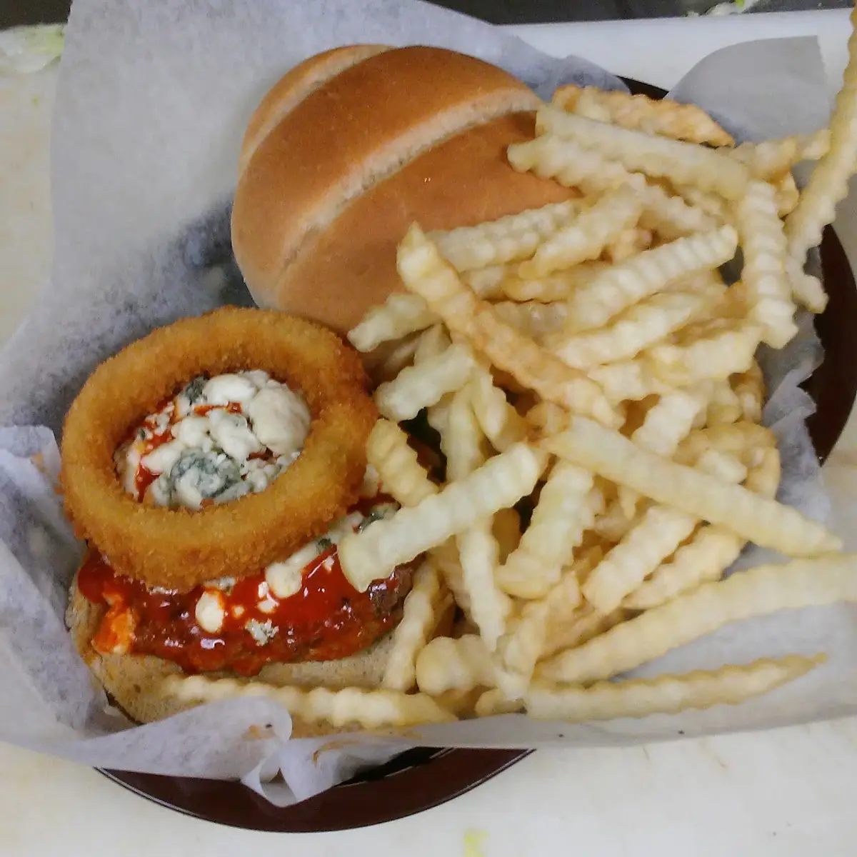 Buffalo Blue Ring Burger